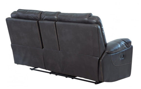 2 Pc Caviani Top Grain Leather Sofa Set Model:  5108-BROWN-2PC