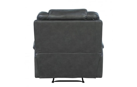 5108 Dark Gray Leather-Aire Manual Reclining ChairModel:  5108-GREY-CH