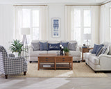 Coaster Glenn Recessed Arms Sofa Light Grey Model 511091