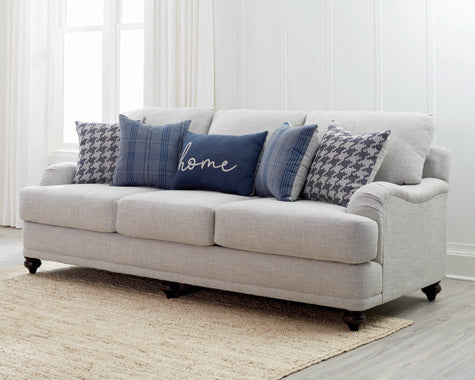 Coaster Glenn Recessed Arms Sofa Light Grey Model 511091