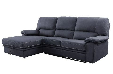Trifora Dark Gray Fabric Sectional Sofa Model 51605 By ACME Furniture