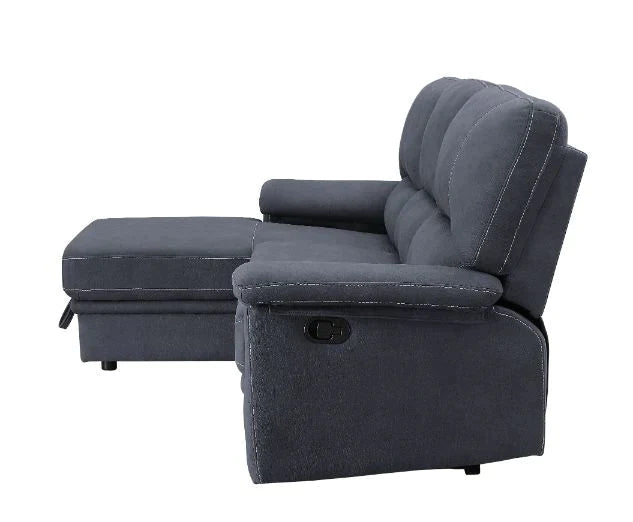 Trifora Dark Gray Fabric Sectional Sofa Model 51605 By ACME Furniture