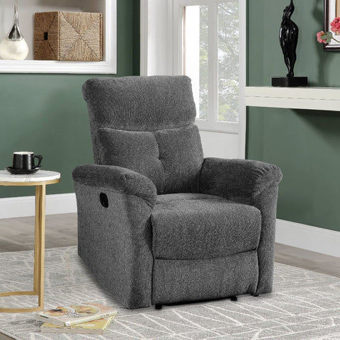 Treyton Gray Chenille Recliner Model 51817 By ACME Furniture