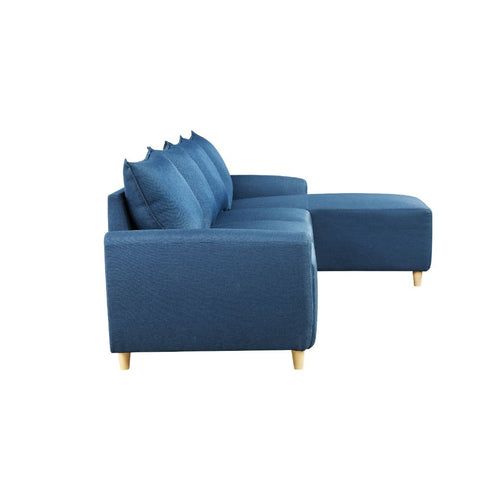 ACME Marcin Blue Fabric Marcin Sectional Sofa Model 51820