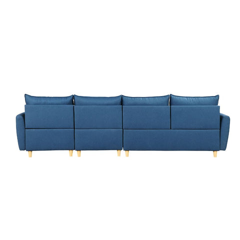 ACME Marcin Blue Fabric Marcin Sectional Sofa Model 51820