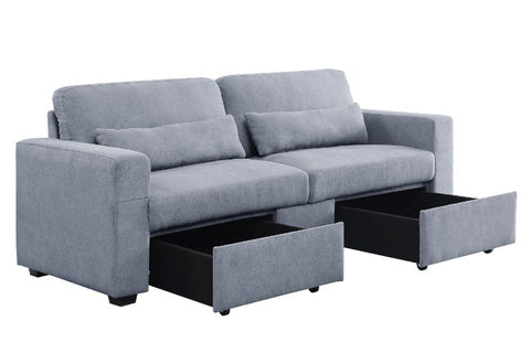 ACME Rogyne Gray Linen Rogyne Sofa Model 51895