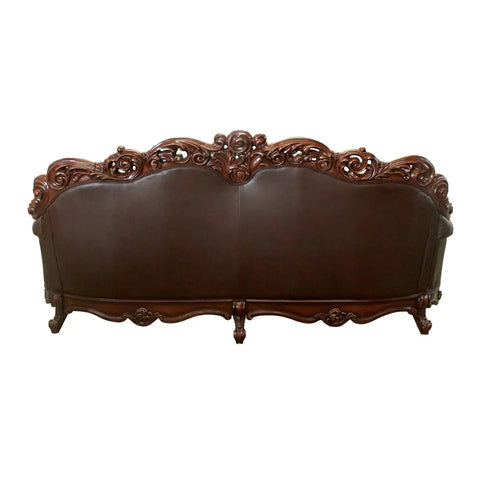Vendome Cherry PU & Cherry Sofa Model 52000 By ACME Furniture