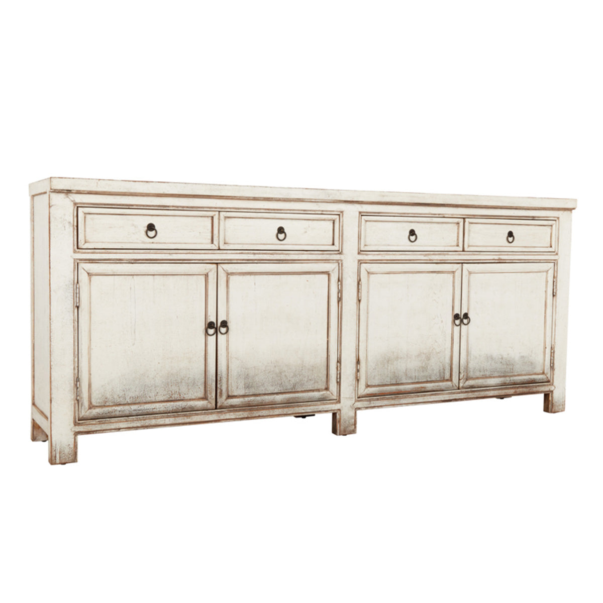Classic Home Libbit 4Dwr 4Dr Sideboard Antique White Model 52004030