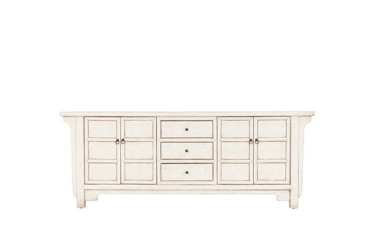 Classic Home Crafton 3Dwr 4Dr Sideboard Antique White Model 52004031