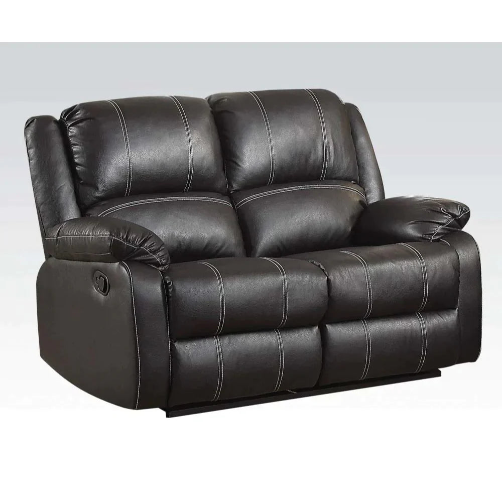 Zuriel Black PU Loveseat Model 52286 By ACME Furniture