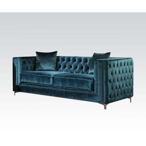 ACME Gillian Dark Teal Velvet Gillian Loveseat Model 52791