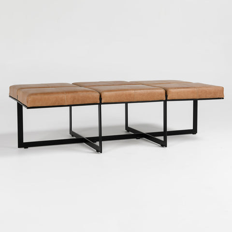 Classic Home Calvin 62" Ottoman Chestnut Model 53001889