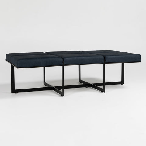Classic Home Calvin 62" Ottoman Nightfall Blue Model 53001918