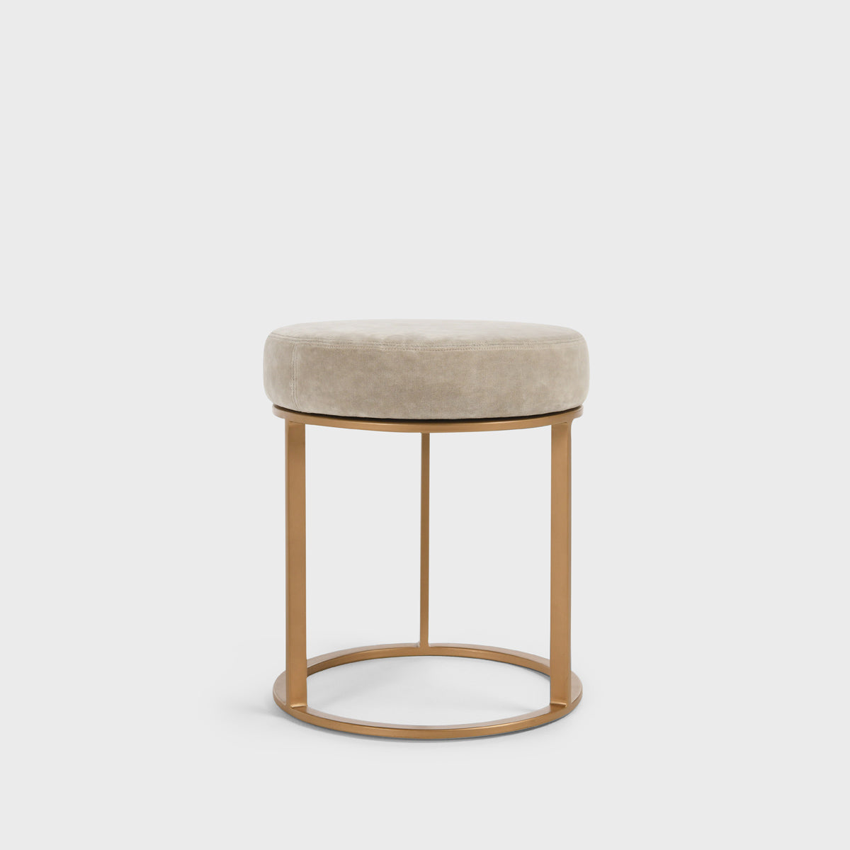 Classic Home Quinn Stool Natural And Brass Model 53001926
