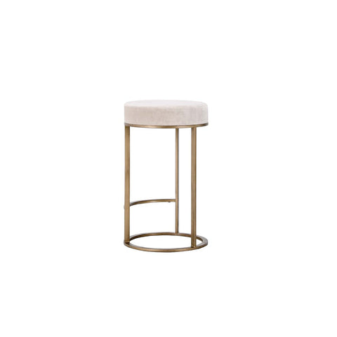 Classic Home Quinn 26" Counter Stool Natural And Brass Model 53001930