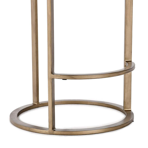 Classic Home Quinn 26" Counter Stool Natural And Brass Model 53001930