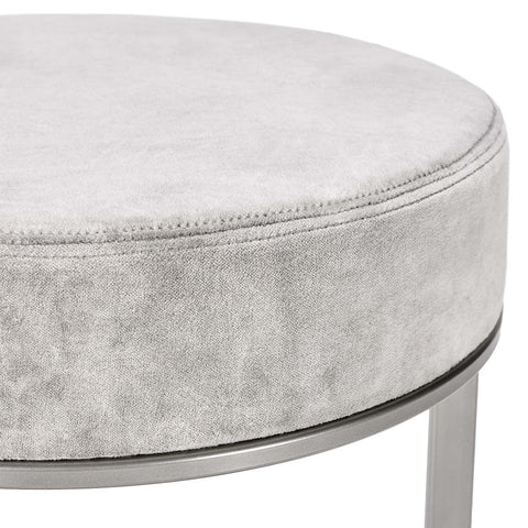 Classic Home Quinn 26" Counter Stool Gray And Nickel Model 53001932