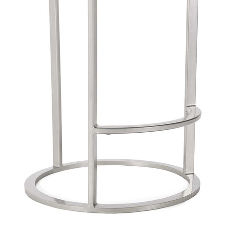 Classic Home Quinn 26" Counter Stool Gray And Nickel Model 53001932