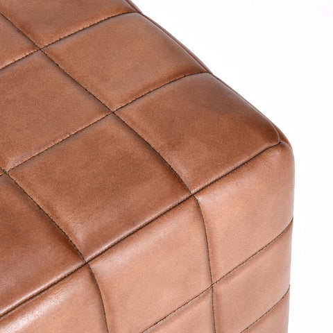 Classic Home Carlo 18" Ottoman Brown Model 53001964