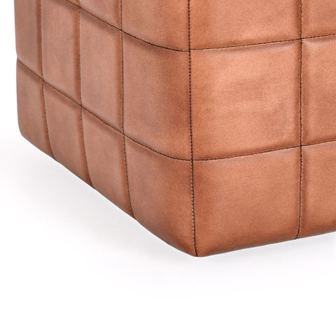 Classic Home Carlo 18" Ottoman Brown Model 53001964