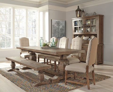 Classic Home Caleb 83" Bench Distressed Brown Model 53003801