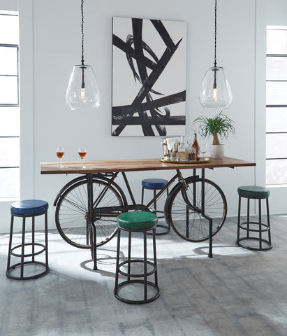 Classic Home Jaden 24" Counter Stool Dark Blue Model 53003827