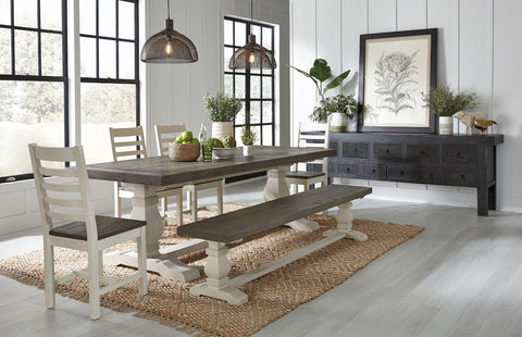 Classic Home Caleb 83" Bench Lark Brown/Classic Ivory Model 53004040