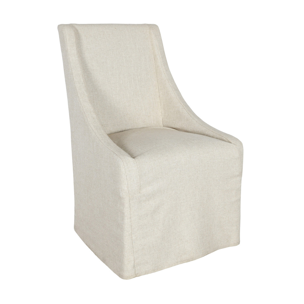 Classic Home Warwick Rolling Wingback Dining Chair Oatmeal Model 53004329