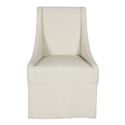 Classic Home Warwick Rolling Wingback Dining Chair Oatmeal Model 53004329