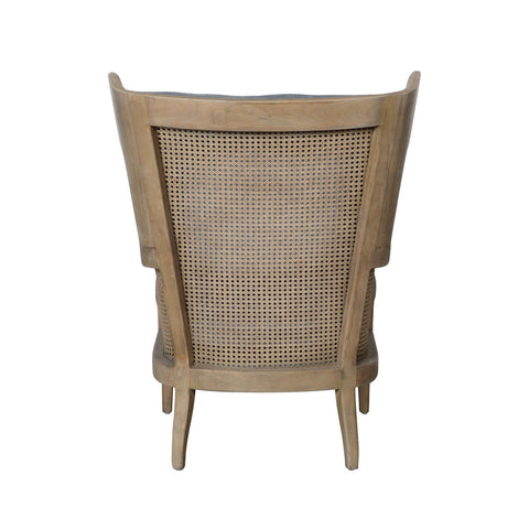 Classic Home Lawrence Rattan Accent Chair Charcoal Model 53004536