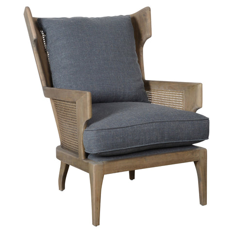 Classic Home Lawrence Rattan Accent Chair Charcoal Model 53004536