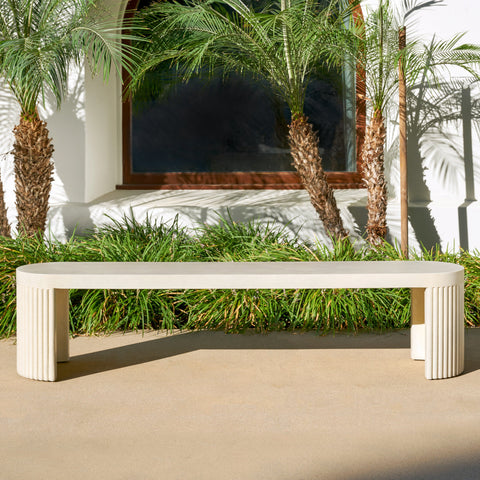 Classic Home Wave 79" Outdoor Bench Model 53004629
