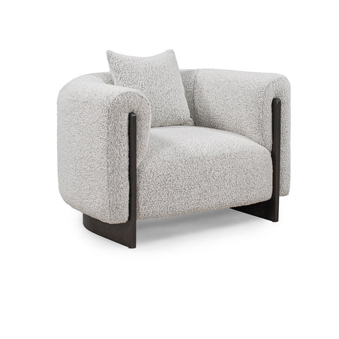 Classic Home Sierra Accent Chair Gray Boucle Model 53004702