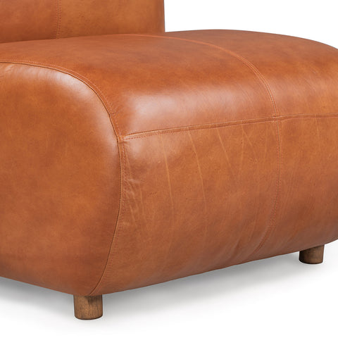 Classic Home Arcadia Accent Chair Tan Leather Model 53004706