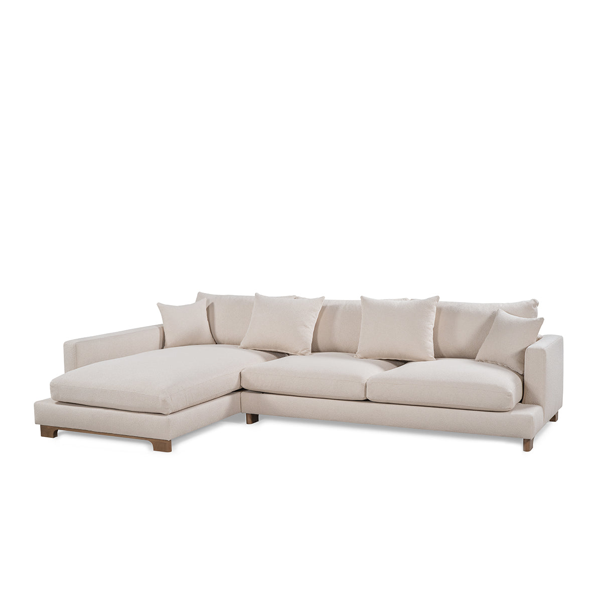Classic Home Brea Sectional With Laf Chaise Beige Model 53004707