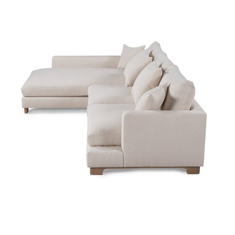 Classic Home Brea Sectional With Laf Chaise Beige Model 53004707