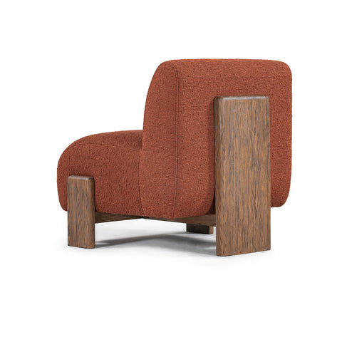 Classic Home Chelsea Accent Chair Rust Boucle Model 53004709
