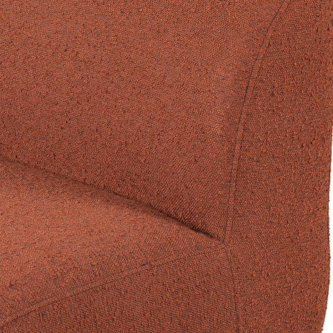 Classic Home Chelsea Accent Chair Rust Boucle Model 53004709
