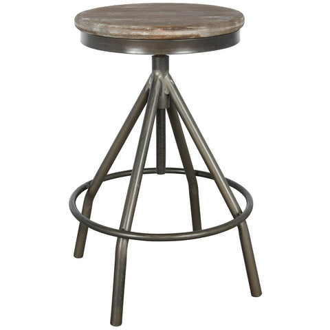 Classic Home Porter Round Counter Stool Misty Mocha Model 53005152