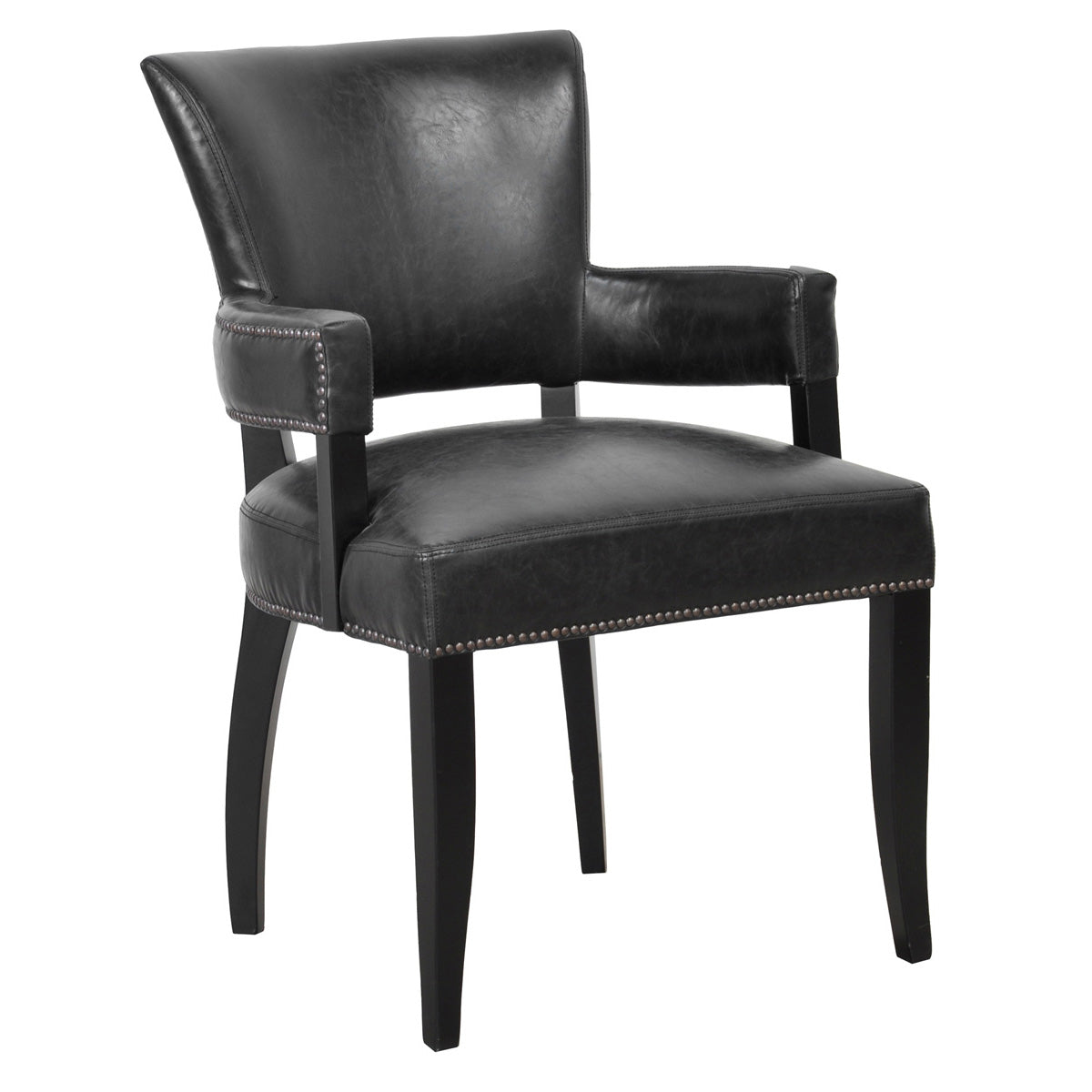 Classic Home Ronan Upholstered Dining Arm Chair Black Model 53005236