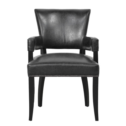 Classic Home Ronan Upholstered Dining Arm Chair Black Model 53005236