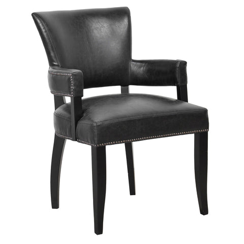 Classic Home Ronan Upholstered Dining Arm Chair Black Model 53005236