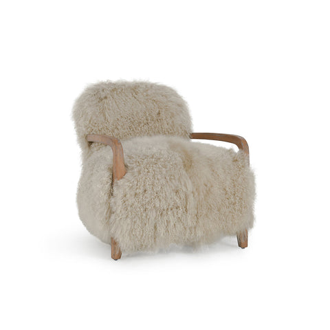 Classic Home Kibo Accent Chair Taupe Fur Model 53005438