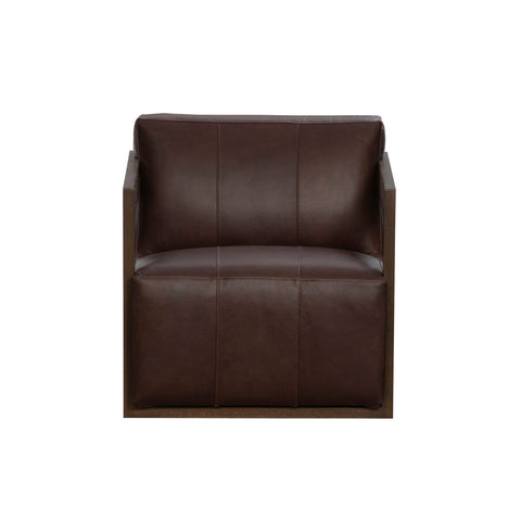 Classic Home Joseph Swivel Accent Chair Mx Brown Model 53007573