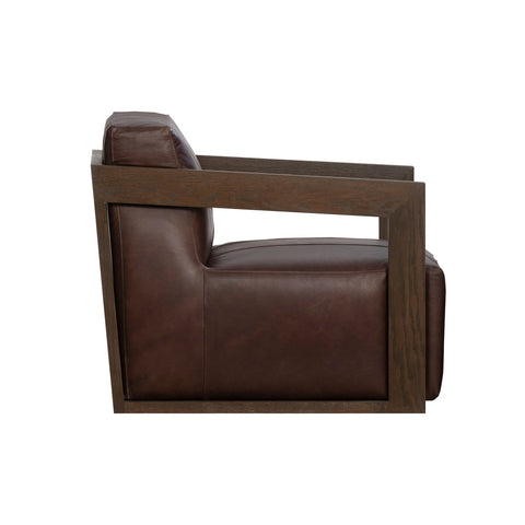 Classic Home Joseph Swivel Accent Chair Mx Brown Model 53007573