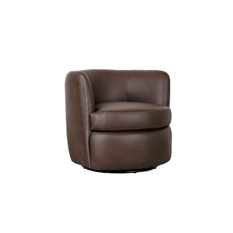 Classic Home Bronson Swivel Accent Chair Mx Tobacco Model 53007583