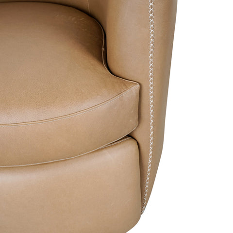 Classic Home Bronson Swivel Accent Chair Mx Saddle Model 53007585