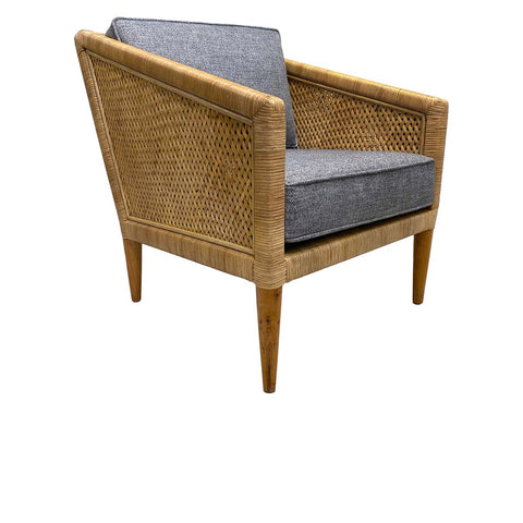 Classic Home Kaitlin Accent Chair Natural/Blue Model 53007624