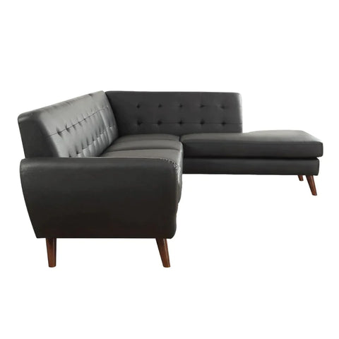 Essick II Black PU Sectional Sofa Model 53040 By ACME Furniture