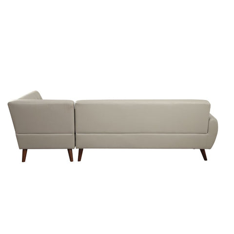 ACME Essick II Gray PU Essick II Sectional Sofa Model 53045